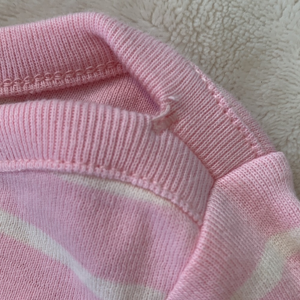 Hanna Andersson 50 Pink & White Dress 0-3M EUC - Picture 10 of 11